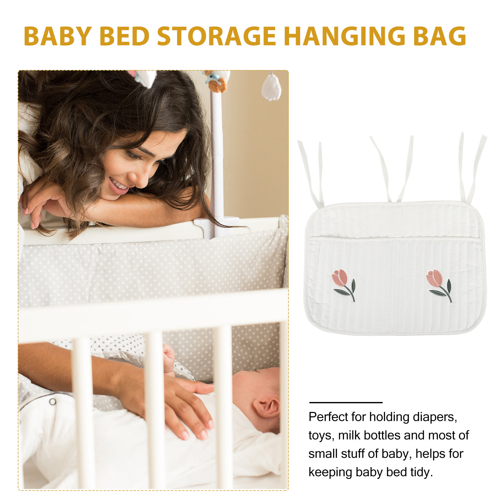 Crib Hanging Diaper Organizer  - Baby Nursery Organizer reseña y precio