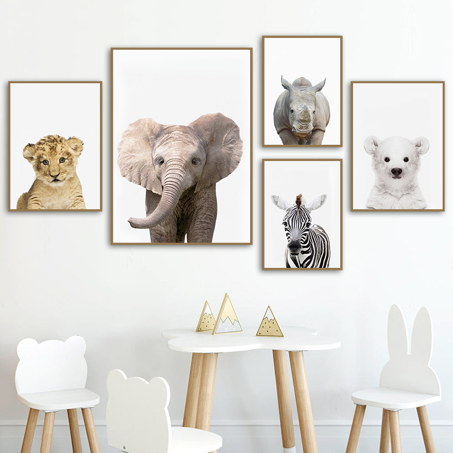 Baby Safari Animal Nursery Wal - Baby Nursery Zoo Animals reseña y precio