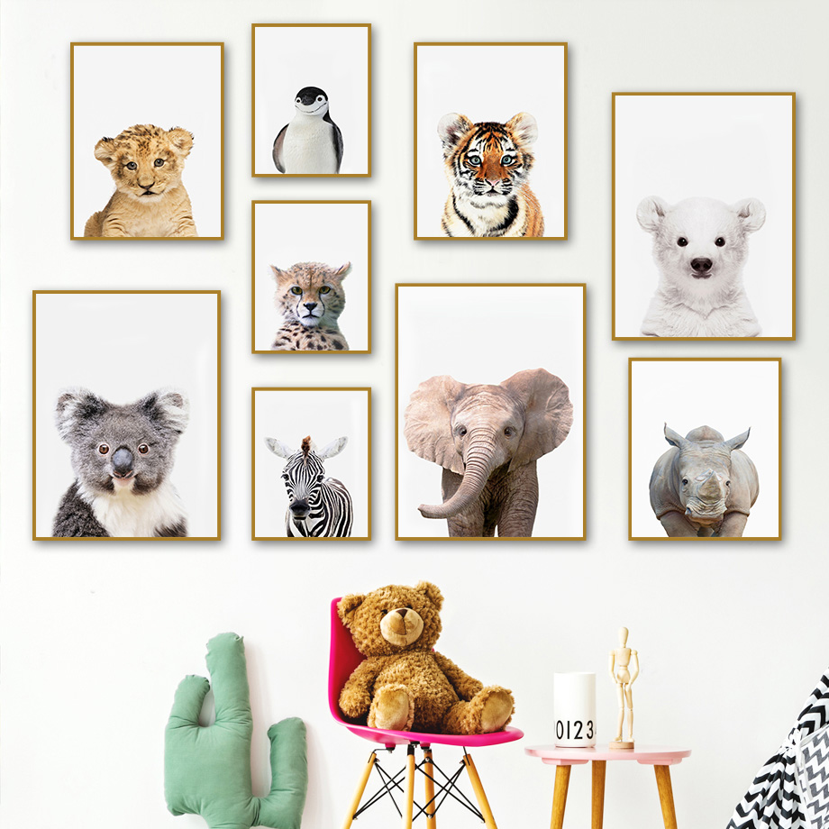 Baby Safari Animal Nursery Wal - Baby Nursery Zoo Animals reseña y precio