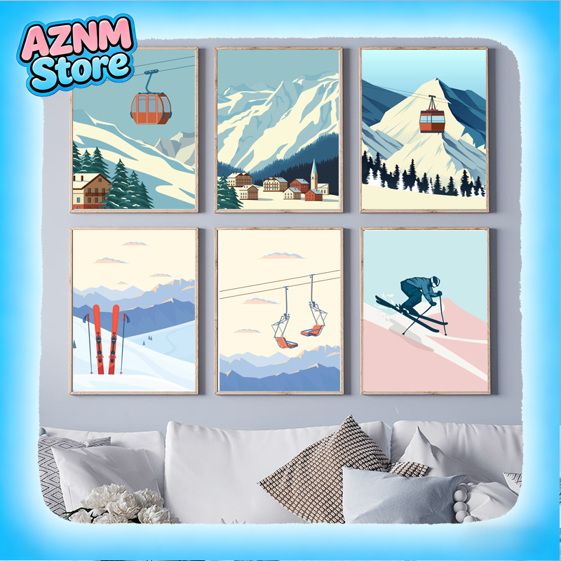 Vintage Minimalist Ski Snowboa - Baby Nursery Vintage reseña y precio