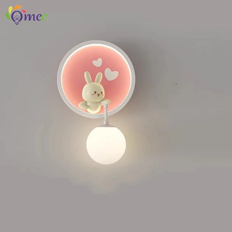 Cute Girl Wall Lamps LED Pink  - Baby Nursery Yellow Walls reseña y precio