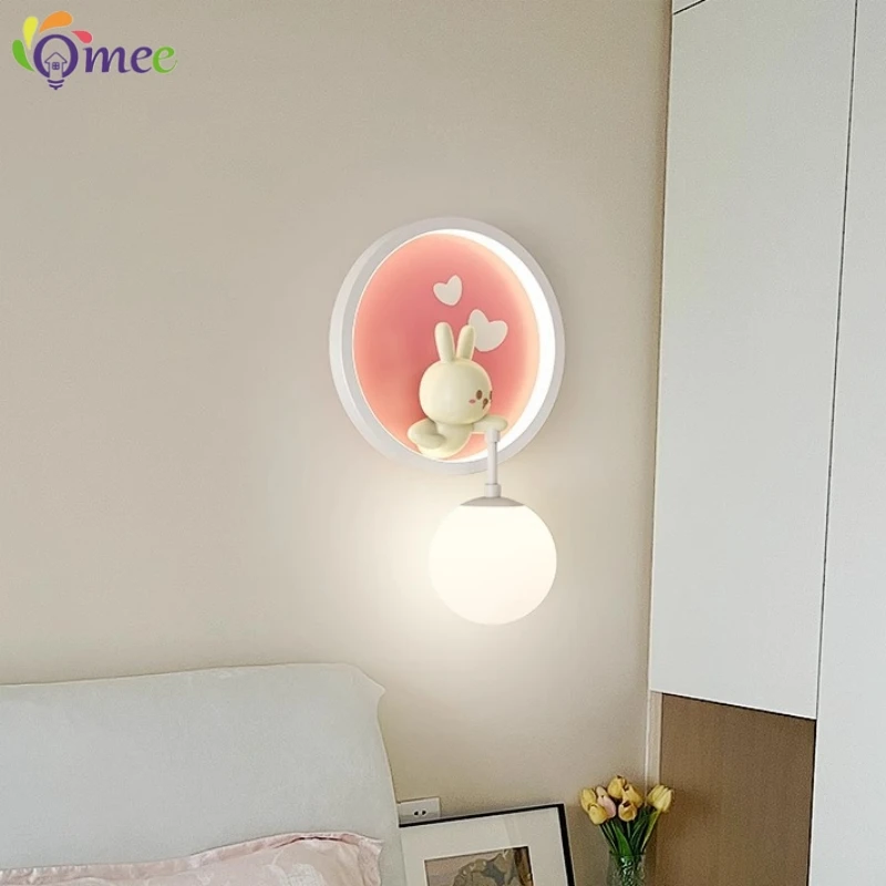 Cute Girl Wall Lamps LED Pink  - Baby Nursery Yellow Walls reseña y precio