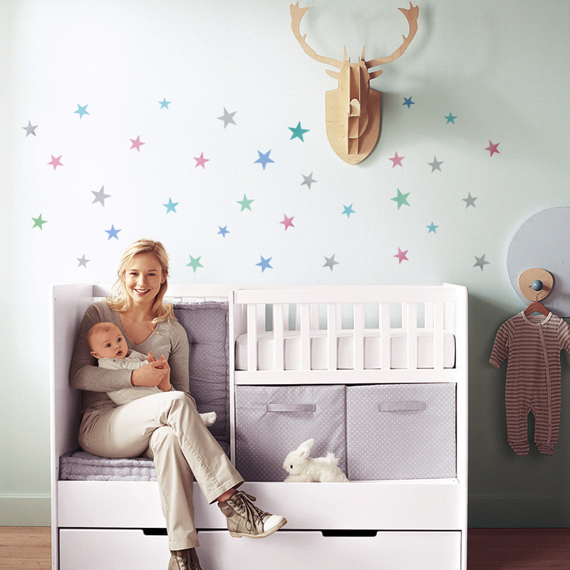 Stars Wall Sticker For Kids Ro - Baby Nursery Modern reseña y precio