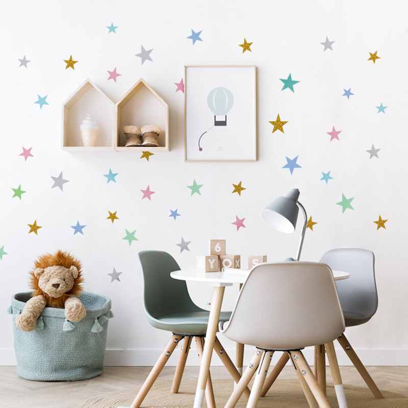 Stars Wall Sticker For Kids Ro - Baby Nursery Modern reseña y precio
