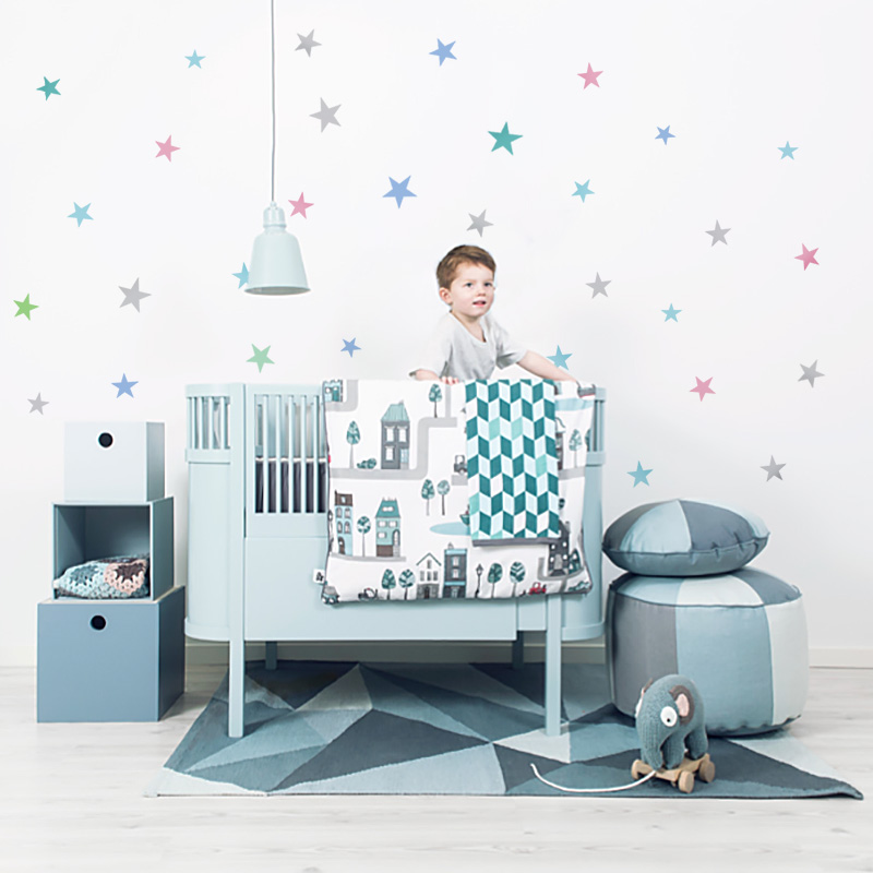 Stars Wall Sticker For Kids Ro - Baby Nursery Modern reseña y precio