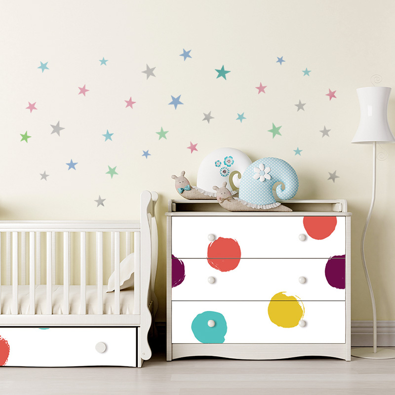Stars Wall Sticker For Kids Ro - Baby Nursery Modern reseña y precio