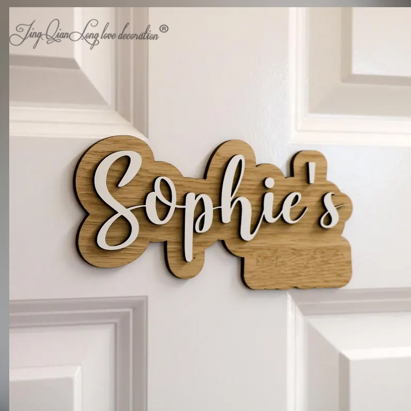 Custom Personalised Wooden Nam - Baby Nursery Name Letters reseña y precio