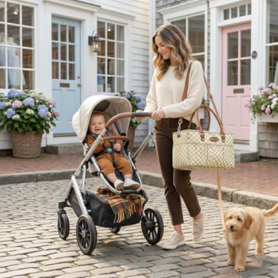 Luxe Diaper Caddy Organizer, E - Baby Nursery Organizer reseña y precio