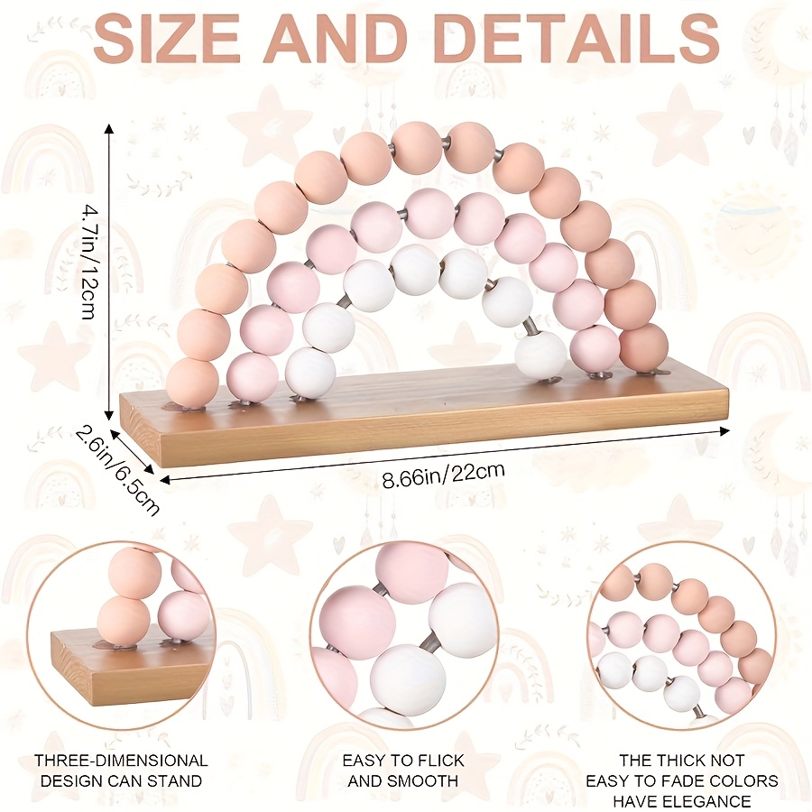 Rainbow Girl 3D Baby Room Deco - Baby Nursery Pink reseña y precio