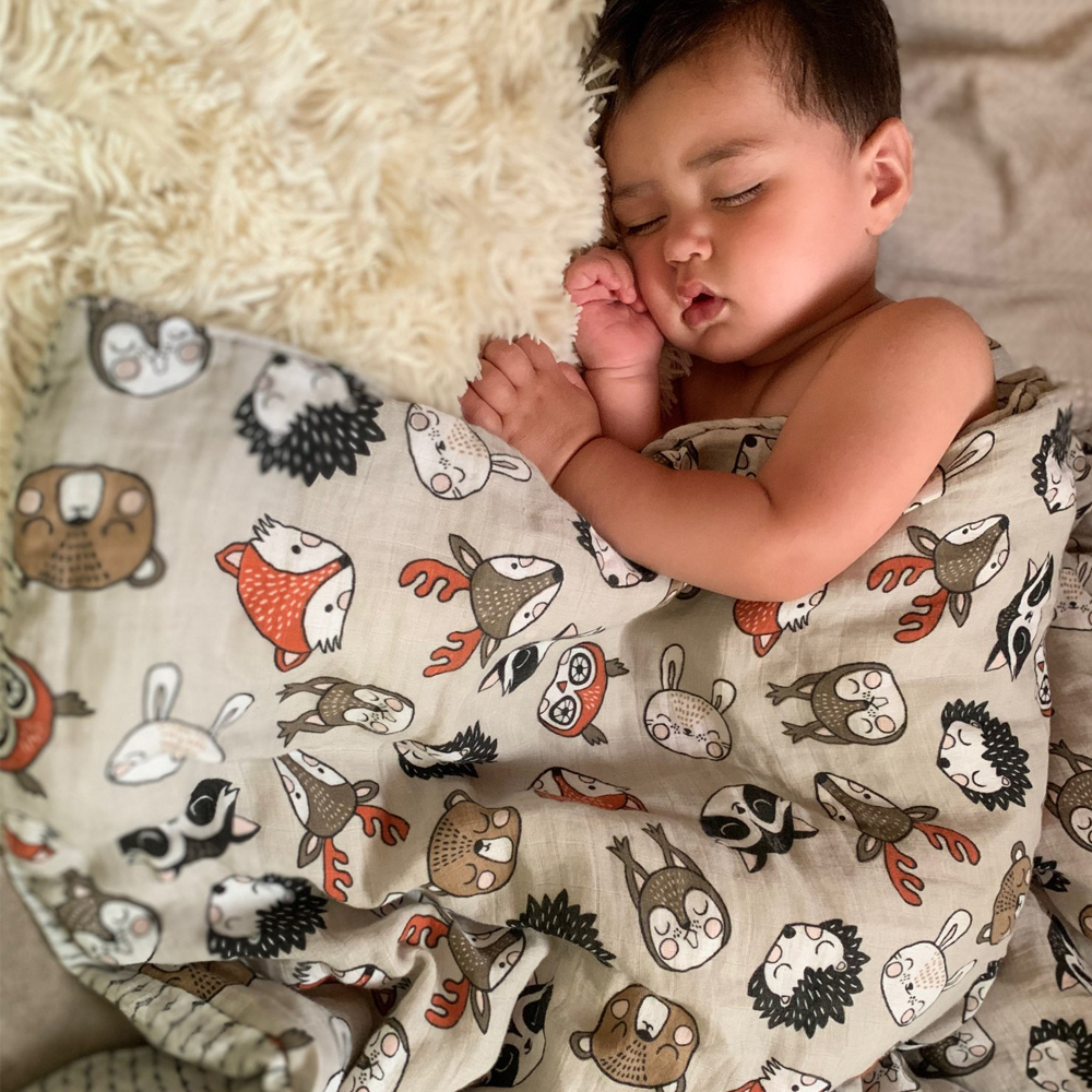 Elinfant Cute Soft Print Baby  - Swaddle Blanket Muslin reseña y precio