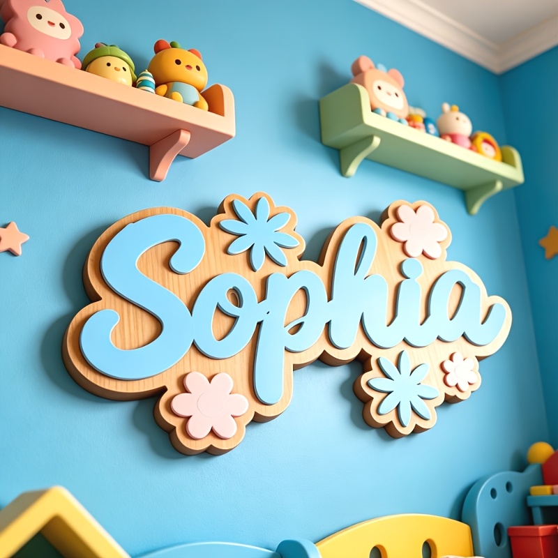 Personalized Floral Themed Nam - Baby Nursery Decor reseña y precio