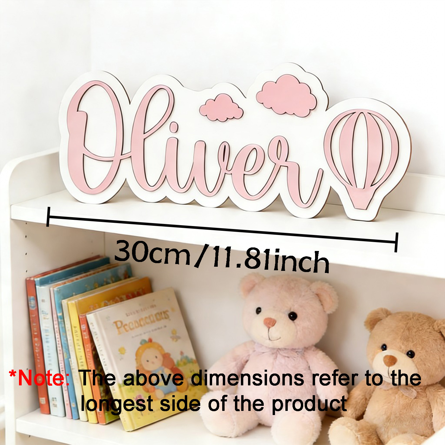 Personalized Hot Air Balloon & - Baby Nursery Decor reseña y precio