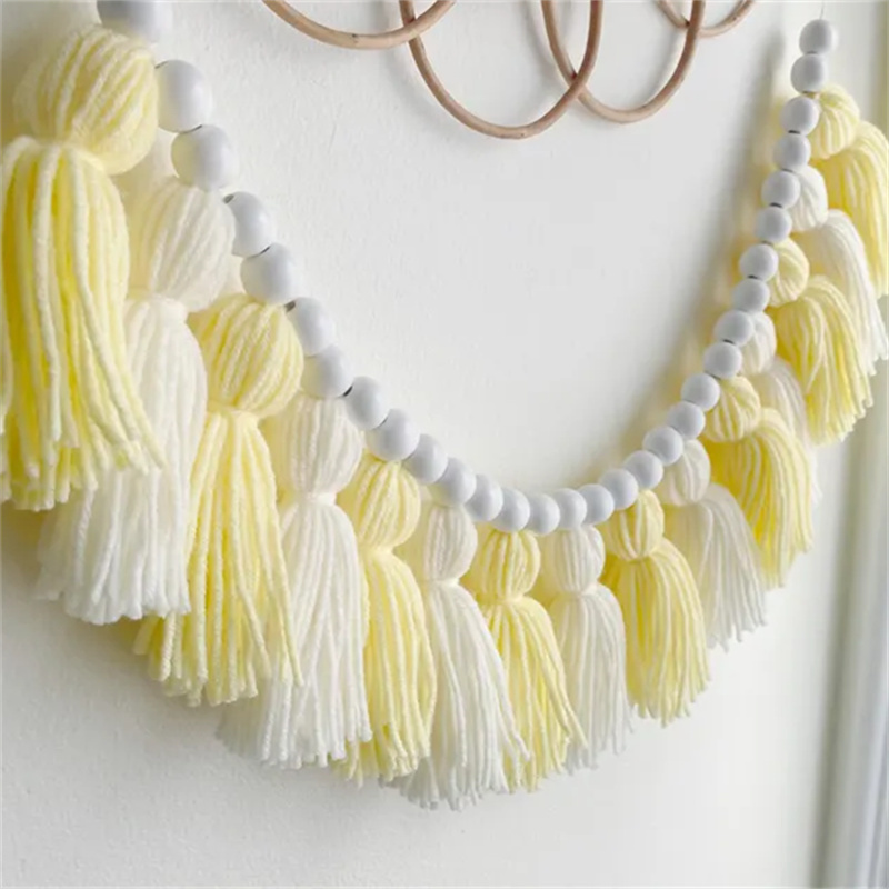 Yellow Boho Tassel Garlands Wa - Baby Nursery Yellow Walls reseña y precio
