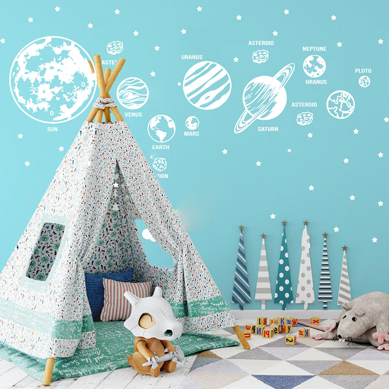 Large Planets Solar System Spa - Baby Nursery Modern reseña y precio