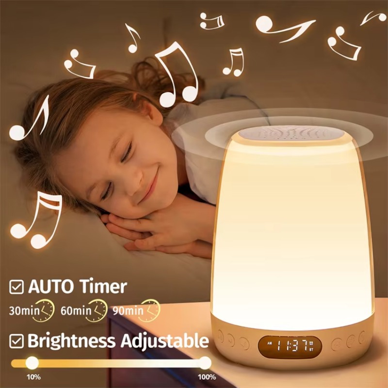 Bluetooth Speaker Kids Alarm C - Sound Sleep Trainer Clock reseña y precio