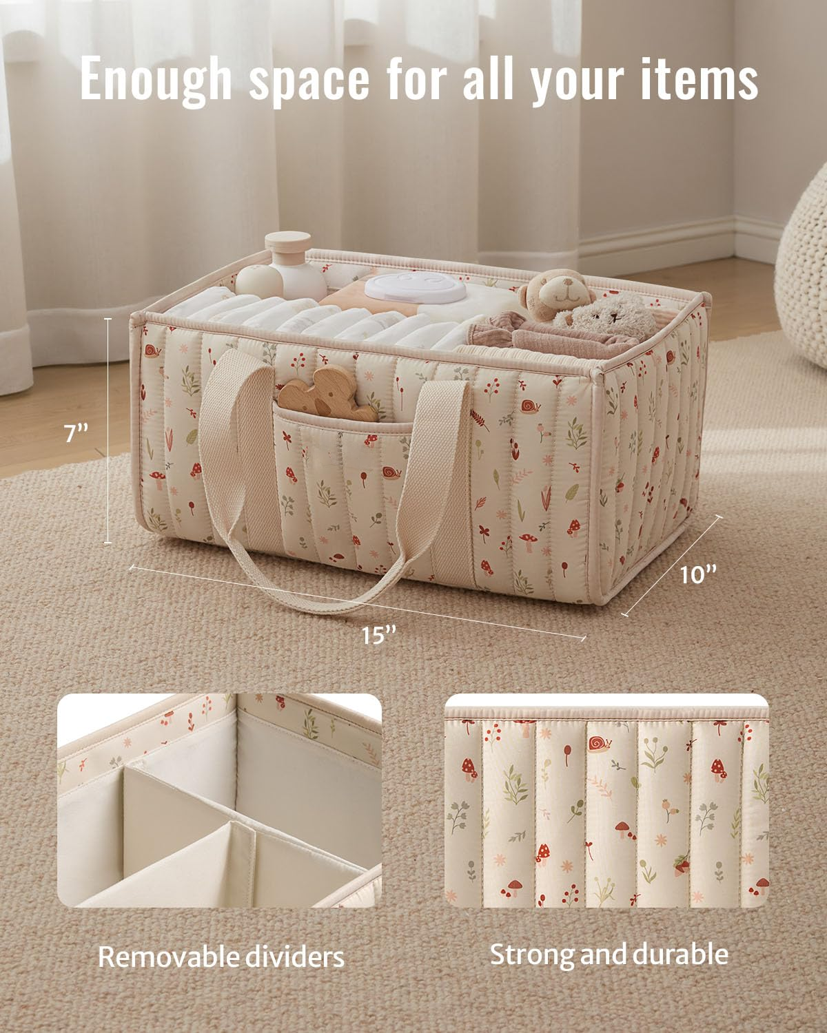 Diaper Caddy Organizer, Stylis - Baby Nursery Organizer reseña y precio