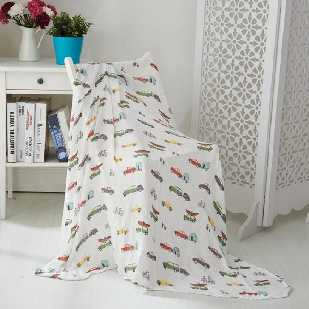Car Ultra Soft 47x47 Inch Baby - Swaddle Blanket Muslin reseña y precio