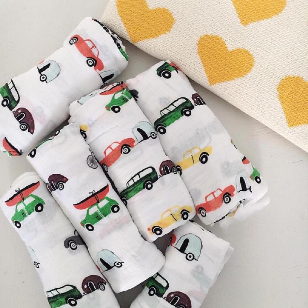 Car Ultra Soft 47x47 Inch Baby - Swaddle Blanket Muslin reseña y precio