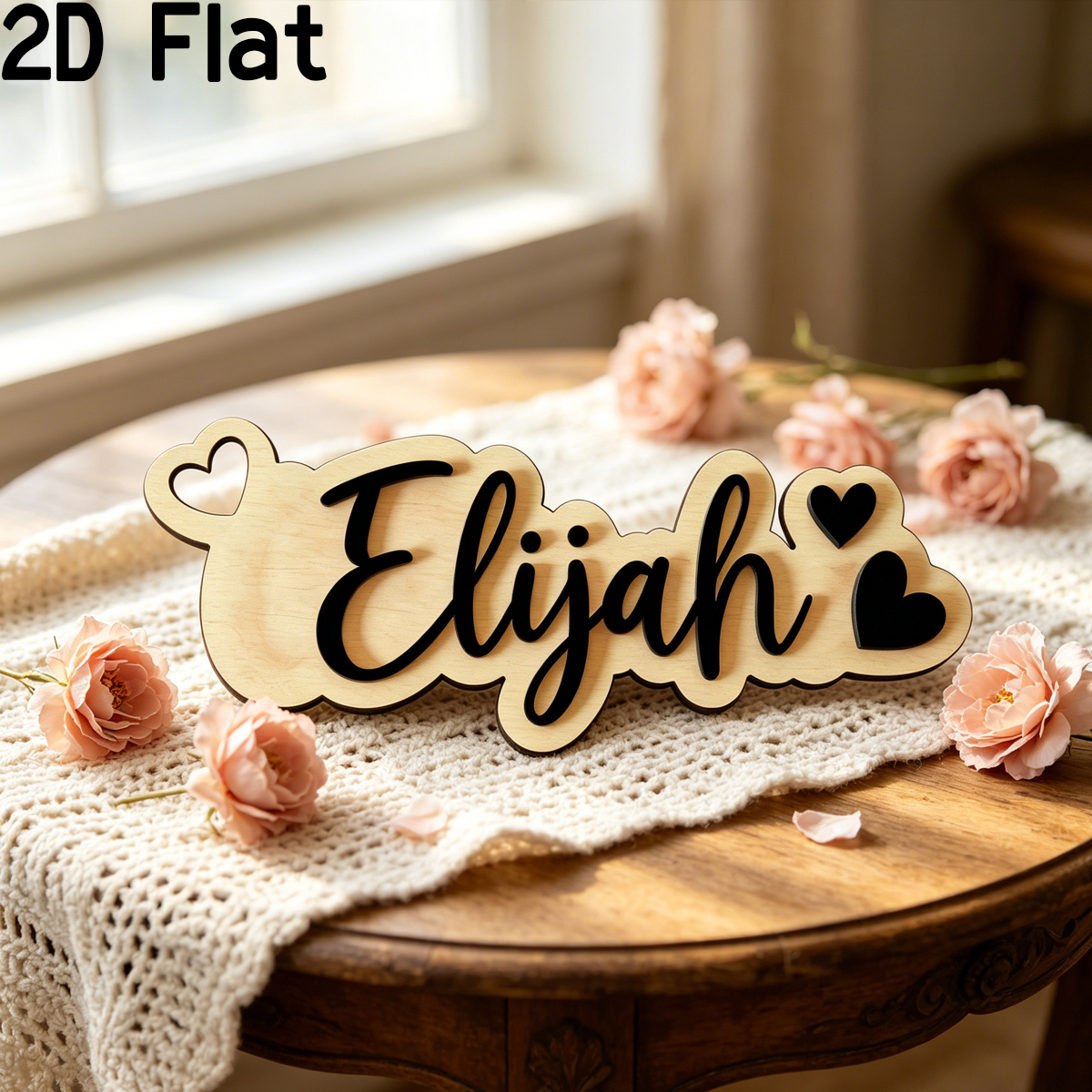 1Pc Custom Love Decor Wooden A - Baby Nursery Decor reseña y precio