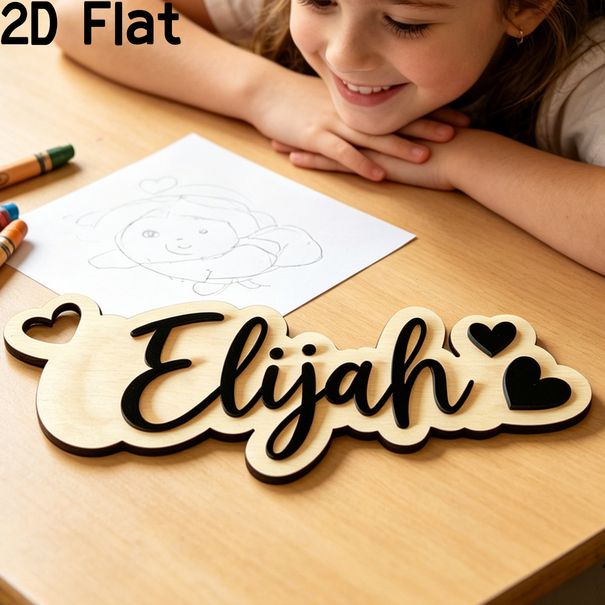 1Pc Custom Love Decor Wooden A - Baby Nursery Decor reseña y precio