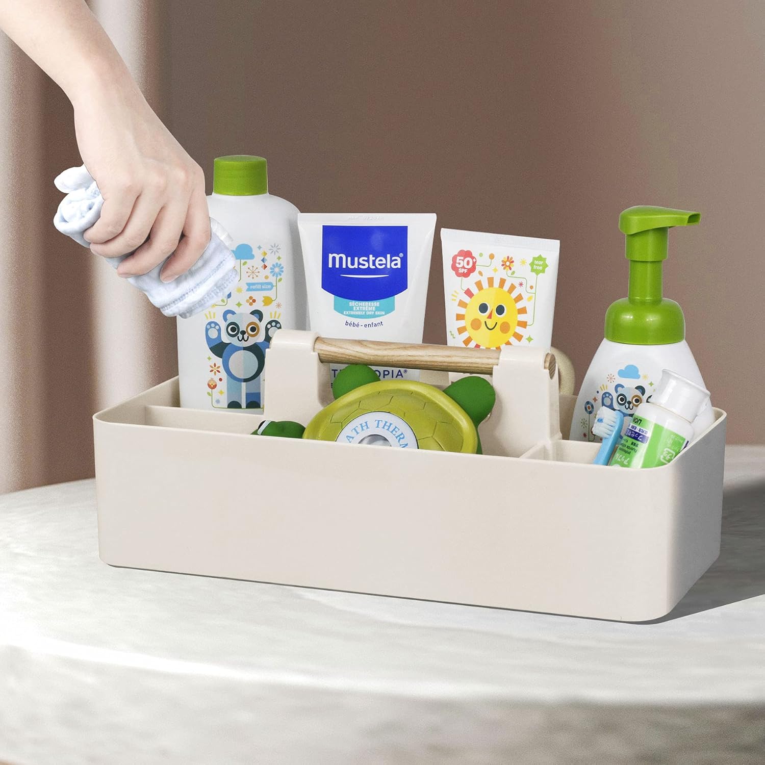 Portable Baby Shower Caddy wit - Baby Nursery Organizer reseña y precio