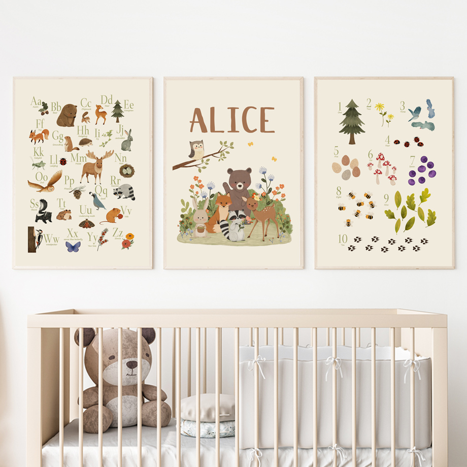 1pc frameless Cute Rabbit Fox  - Baby Nursery Fabric reseña y precio