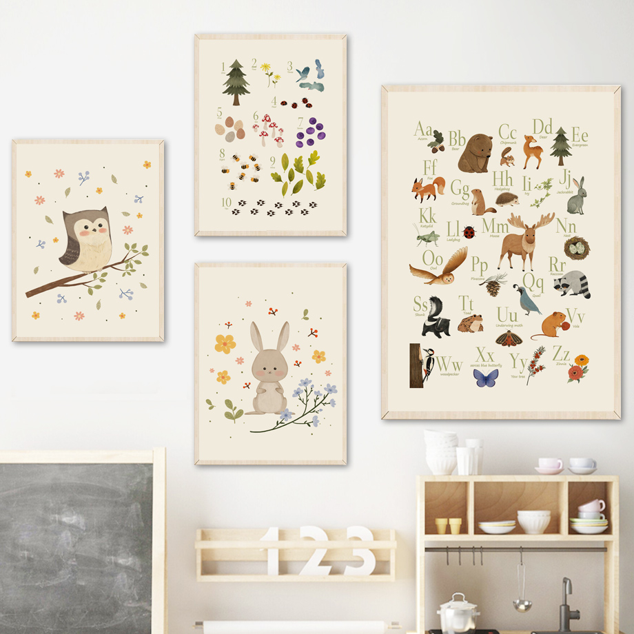 1pc frameless Cute Rabbit Fox  - Baby Nursery Fabric reseña y precio