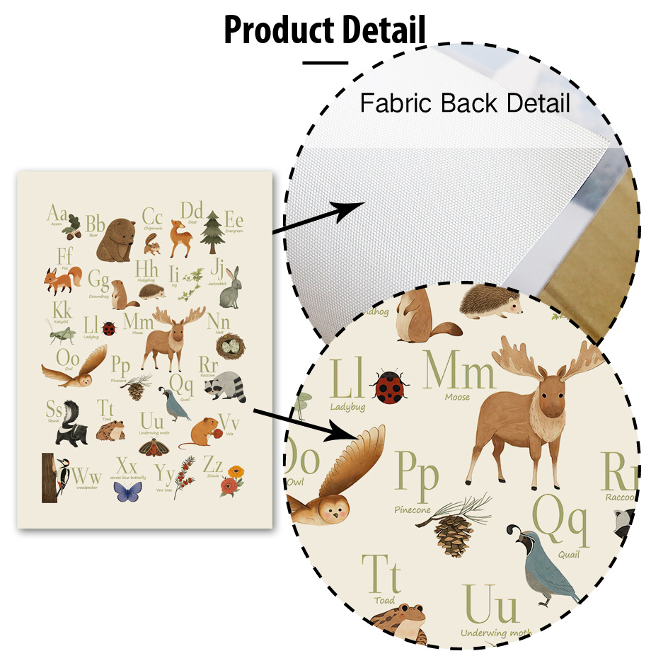 1pc frameless Cute Rabbit Fox  - Baby Nursery Fabric reseña y precio