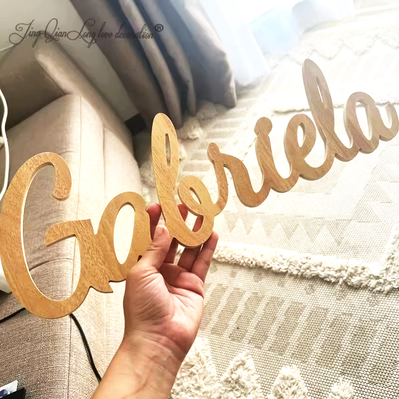 Custom Personalized Wooden Nam - Baby Nursery Name Letters reseña y precio