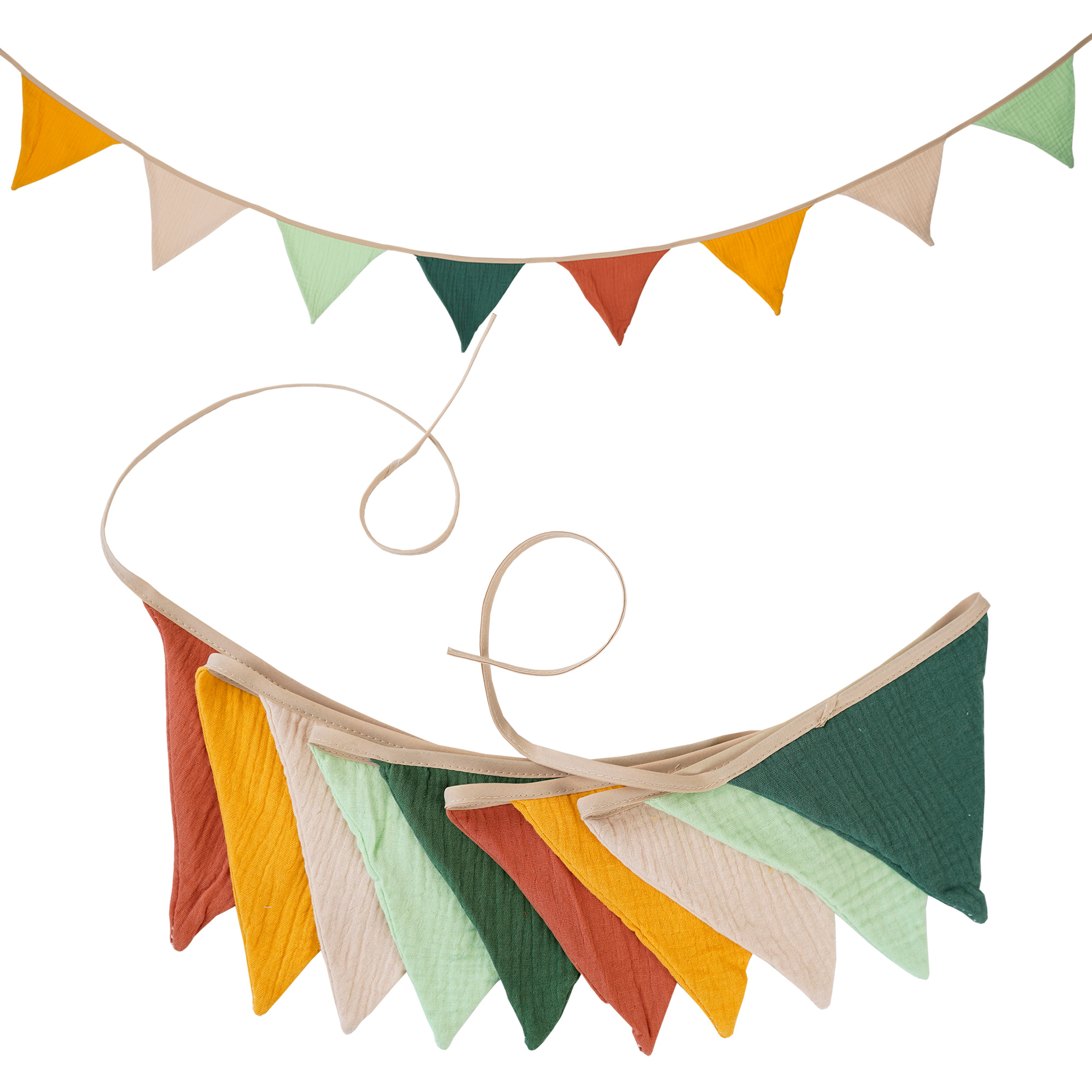 2.6M Nursery Fabric Bunting 10 - Baby Nursery Fabric reseña y precio