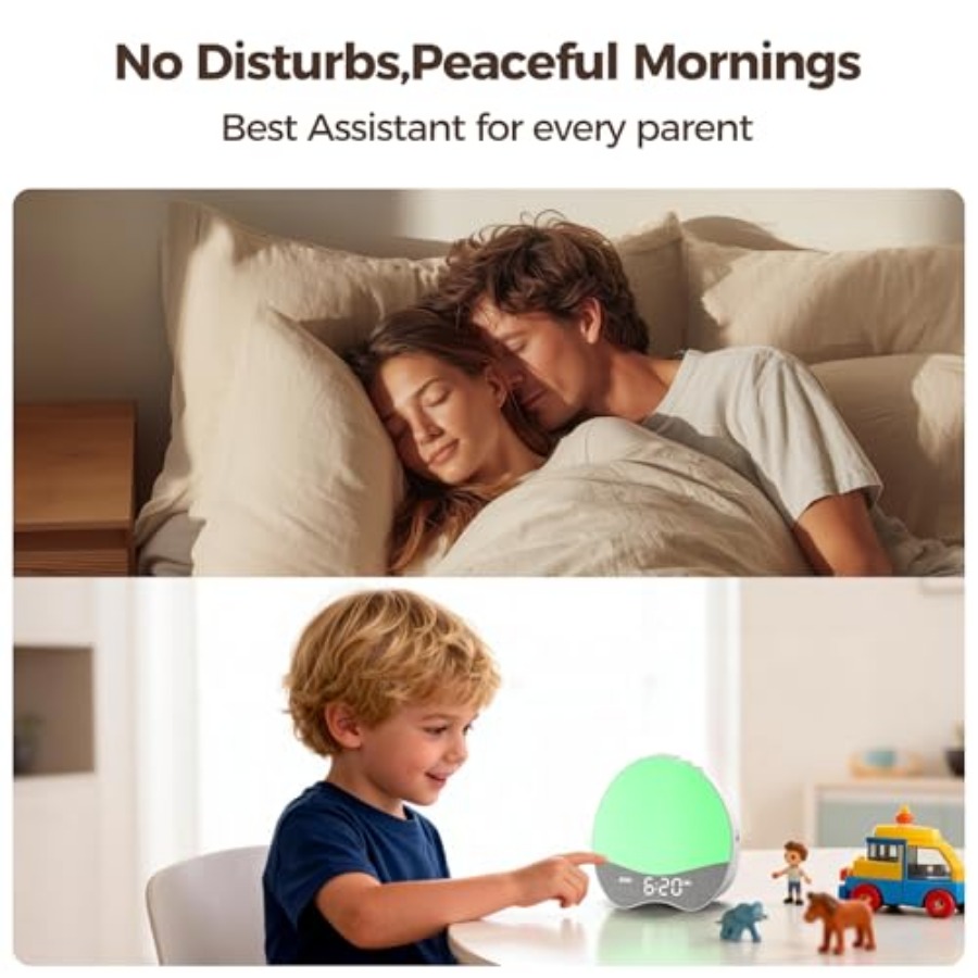 Ok to Wake Alarm Clock for Sle - Sound Sleep Trainer Clock reseña y precio