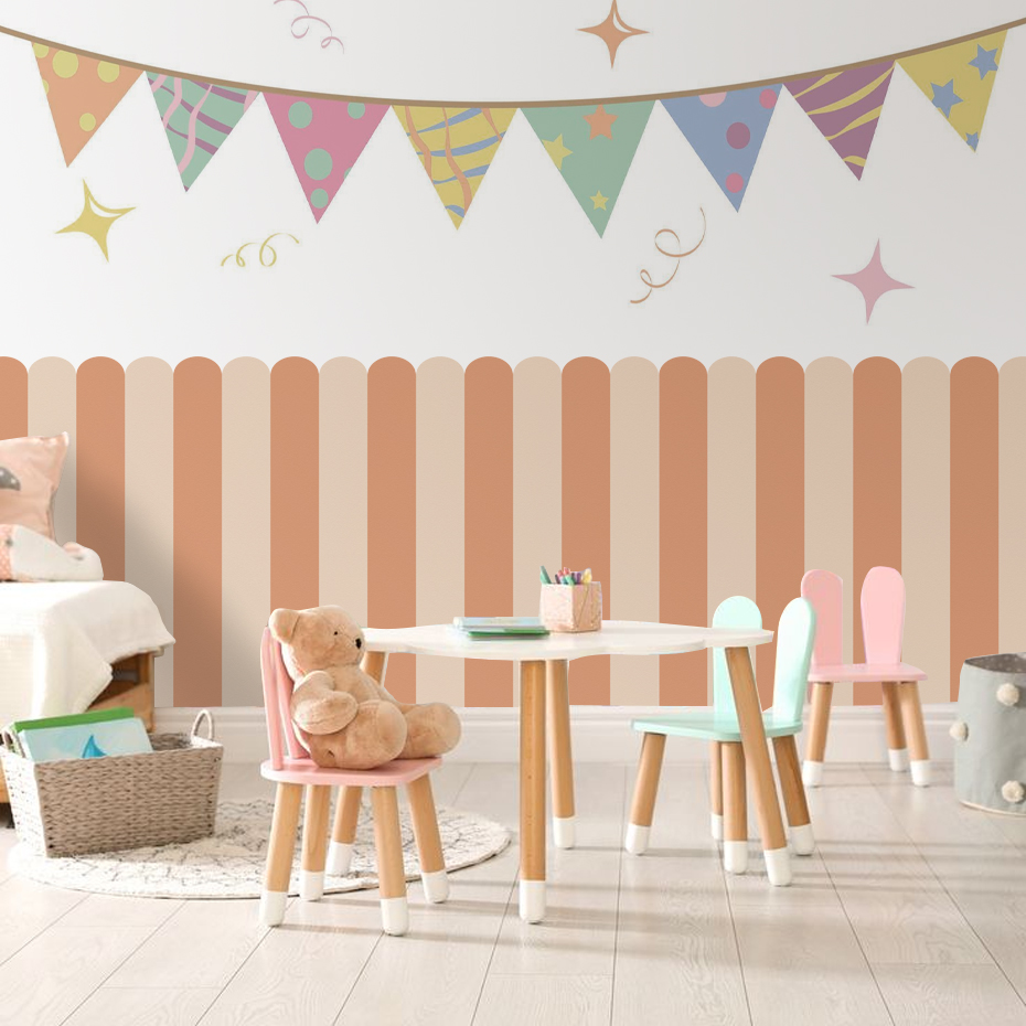 Multicolor Vertical Striped Ar - Baby Nursery Decor reseña y precio
