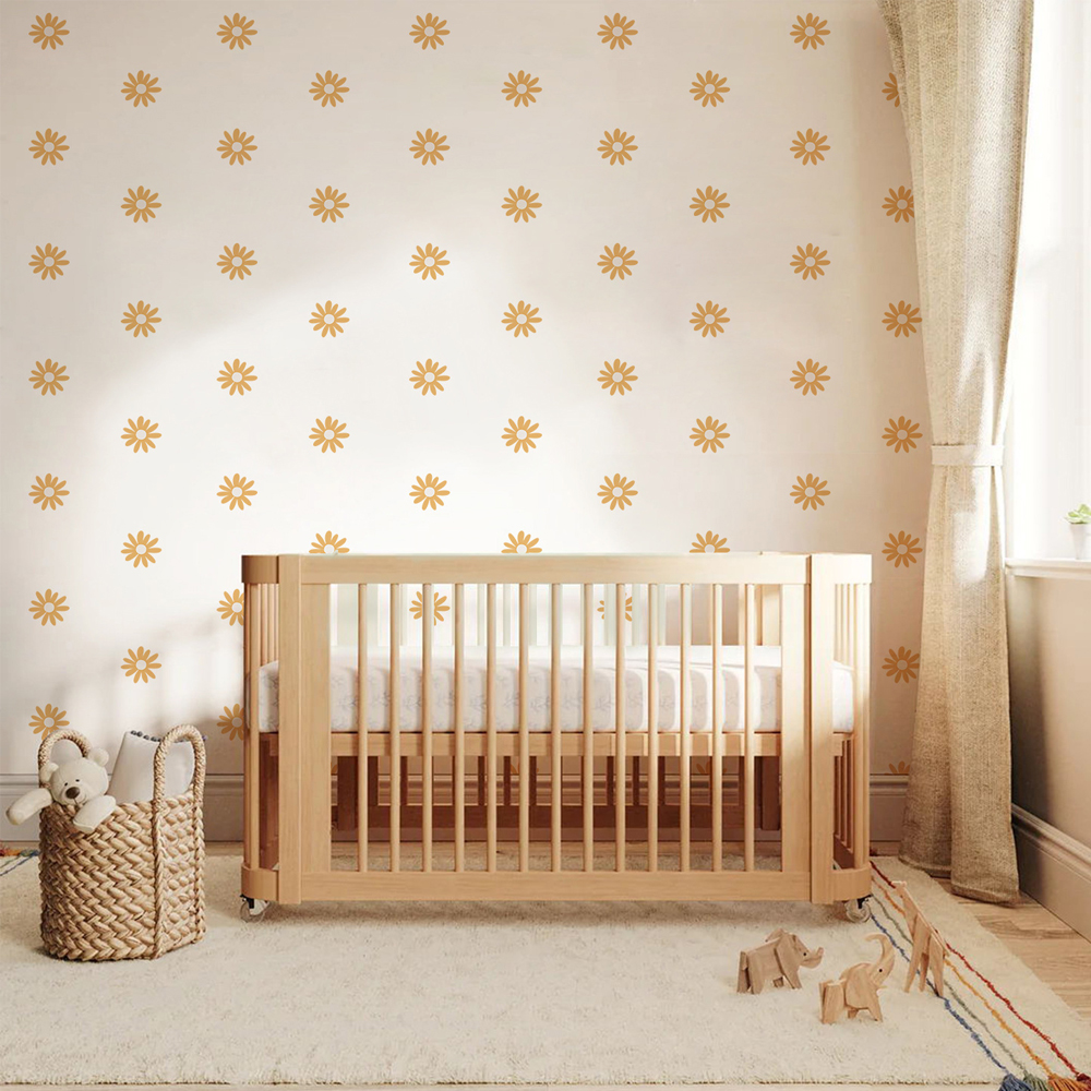 Yellow Daisy Wall Stickers for - Baby Nursery Yellow Walls reseña y precio