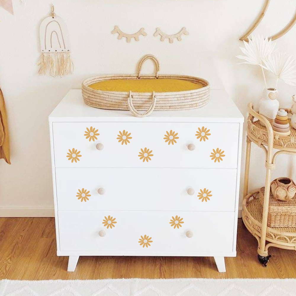 Yellow Daisy Wall Stickers for - Baby Nursery Yellow Walls reseña y precio