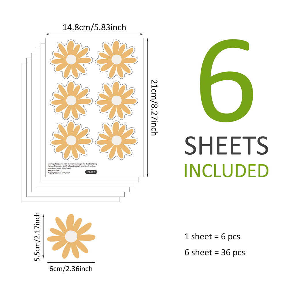 Yellow Daisy Wall Stickers for - Baby Nursery Yellow Walls reseña y precio