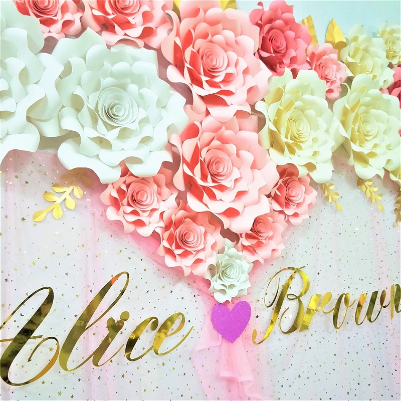 2018 DIY Paper Flowers 15CM Pa - Baby Nursery Videos reseña y precio