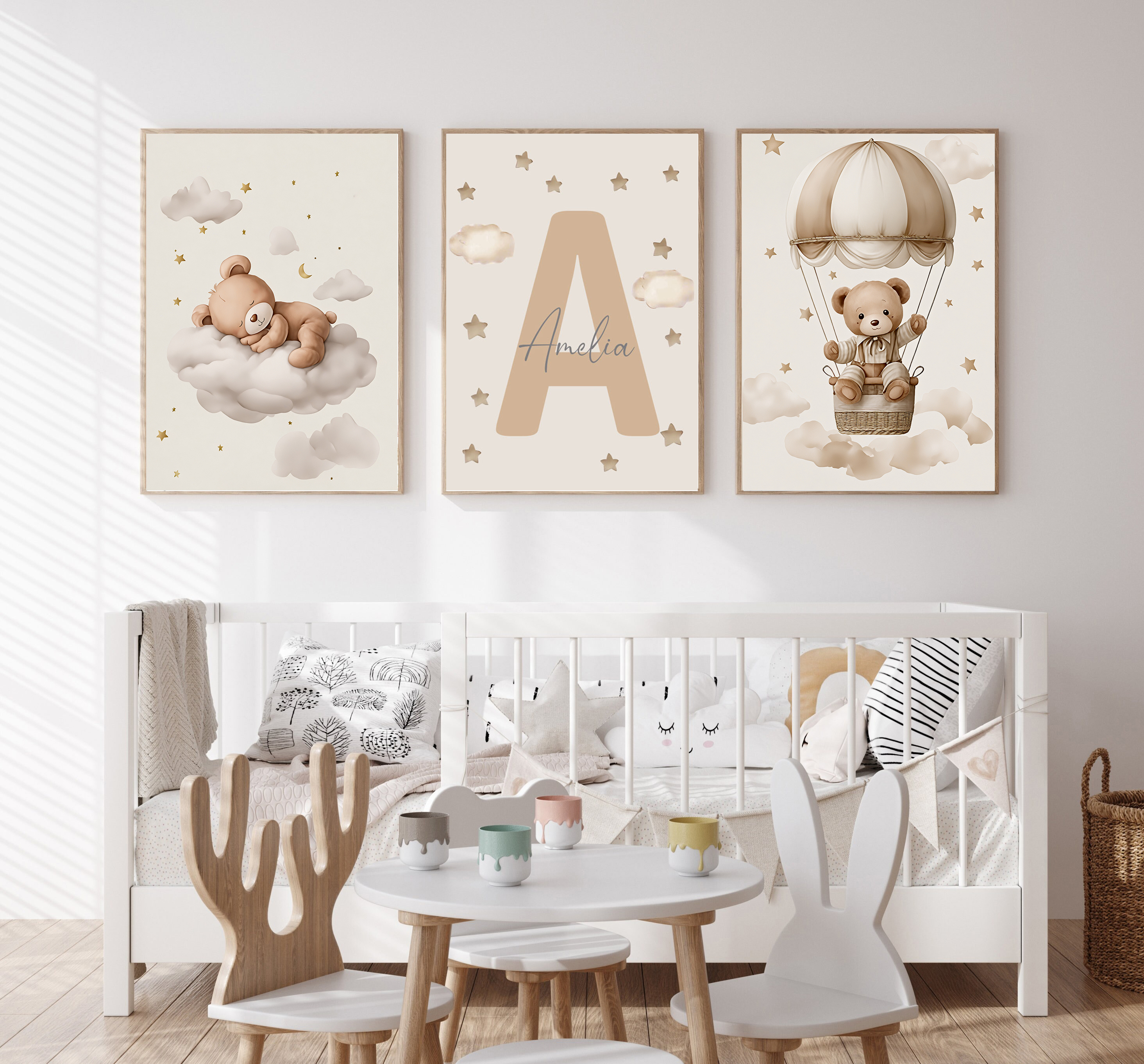 3pcs/set Bohemian Teddy Bear A - Baby Nursery Decor reseña y precio