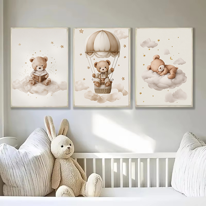 3pcs/set Bohemian Teddy Bear A - Baby Nursery Decor reseña y precio